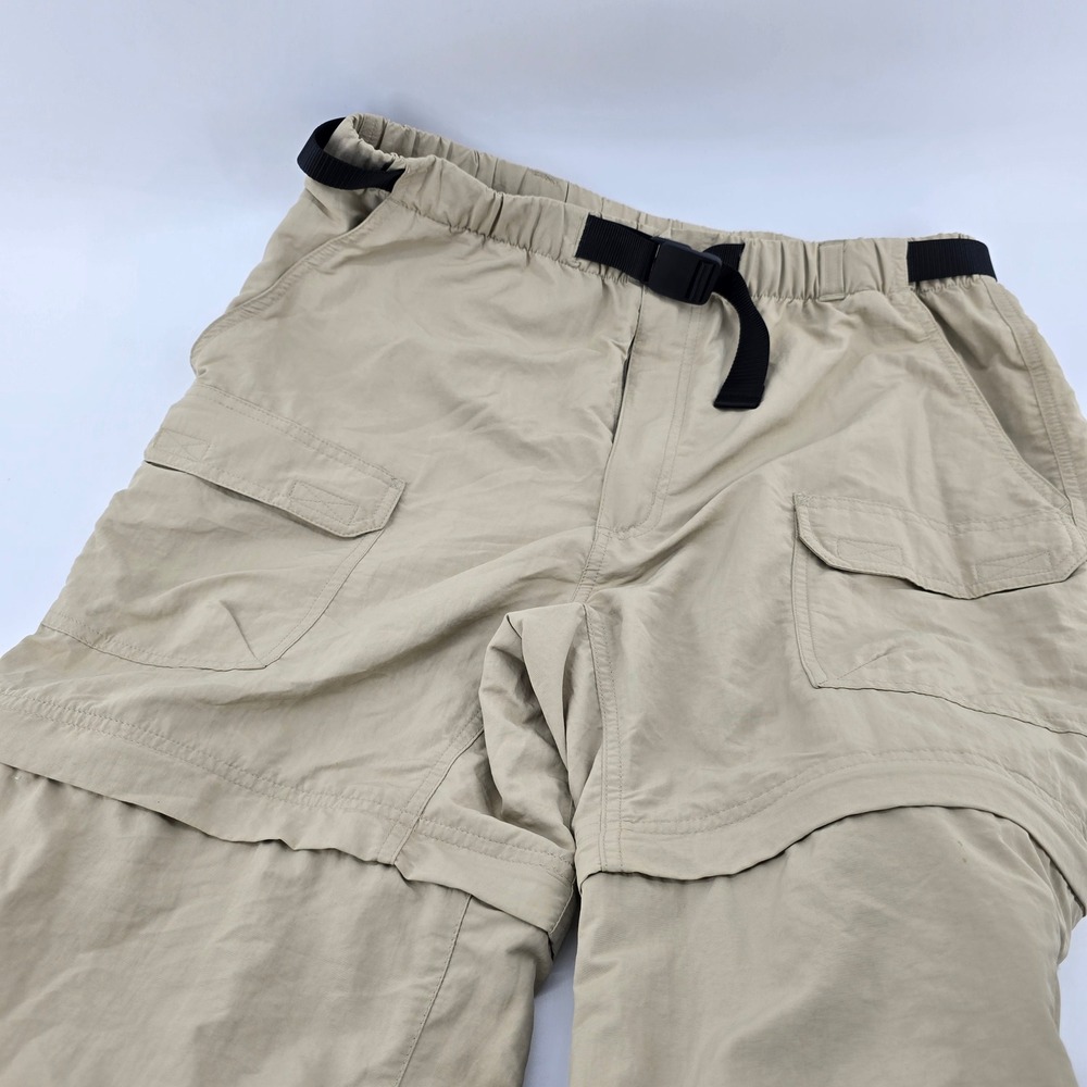 Royal Robbins Convertible Cargo Pants Mens Hiking Zip Off Khaki Tan‎ L 30